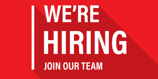We're Hiring Join Our Team Red Banner